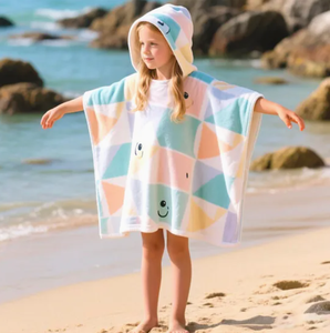 Ultra-Soft Eco-Friendly ' Swim Poncho Custom Pattern Fabric