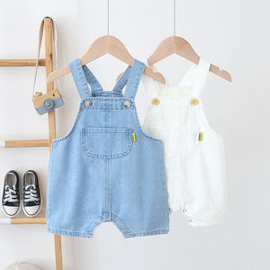 Hongbo Baby Jeans Summer Newborn Toddler Boys Girls Jumpsuit Overalls Rompers Shorts Soft Denim Baby Cotton Romper