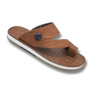 Wholesale Custom Casual Classic Arab Slipper Beach Sandal Pu Leather Casual Slide Slippers